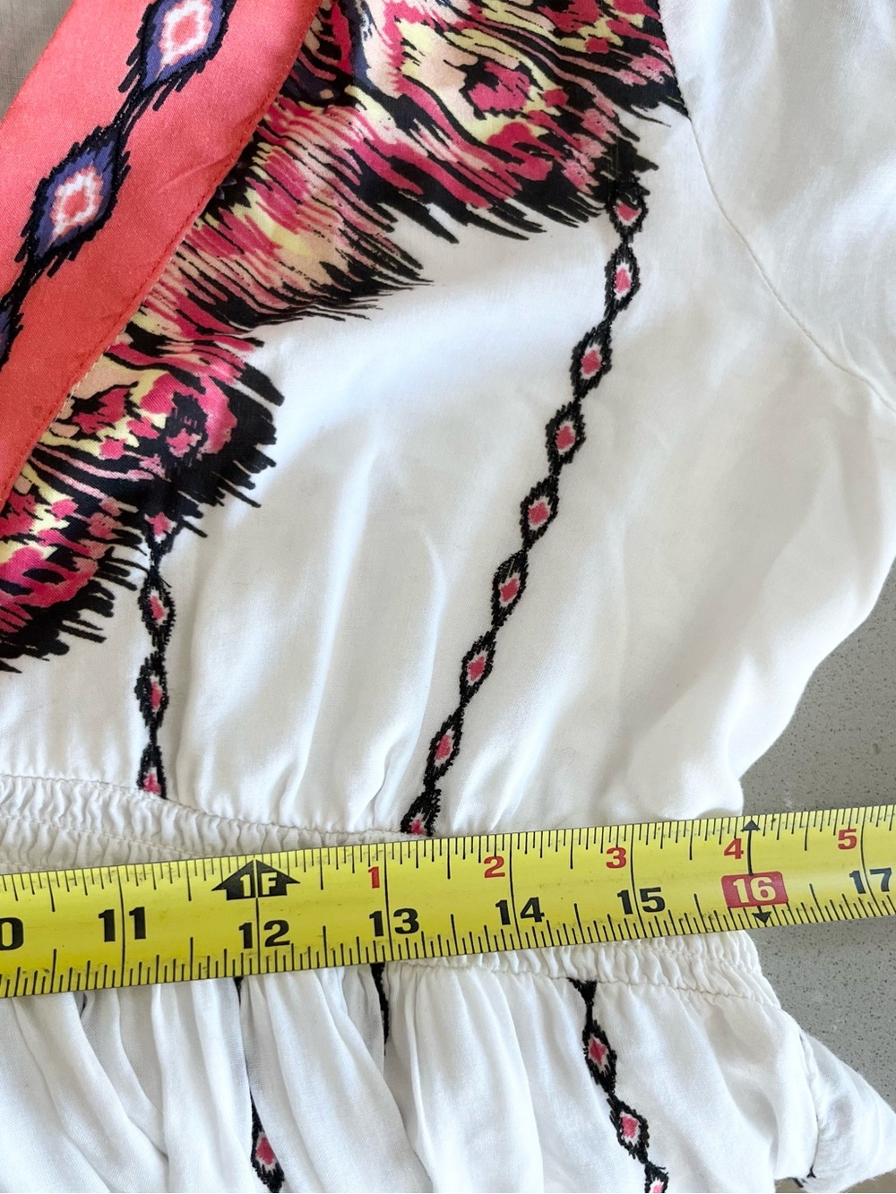 Sundance Catalog Embroidered High Low Amrita Story Dress Boho White Petite Small - Picture 8 of 15